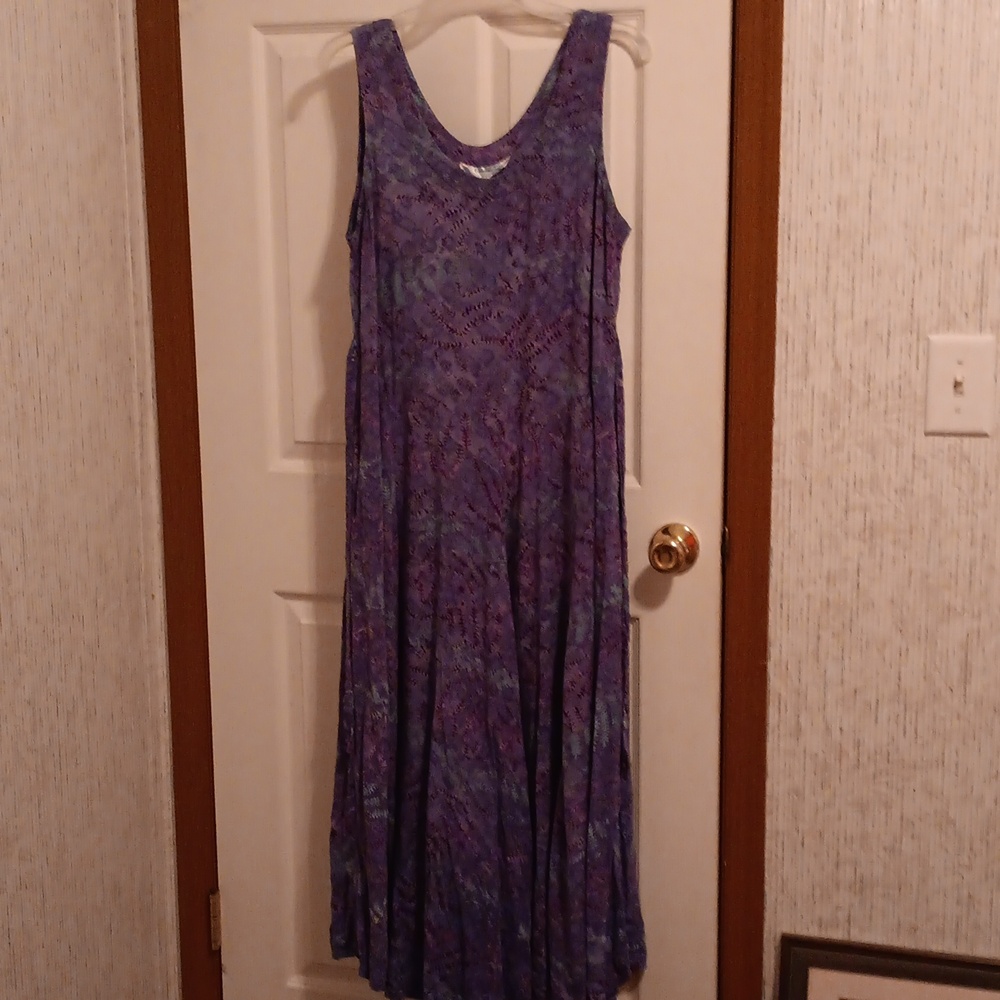 Chic Purple Sleeveless Maxi Dress
